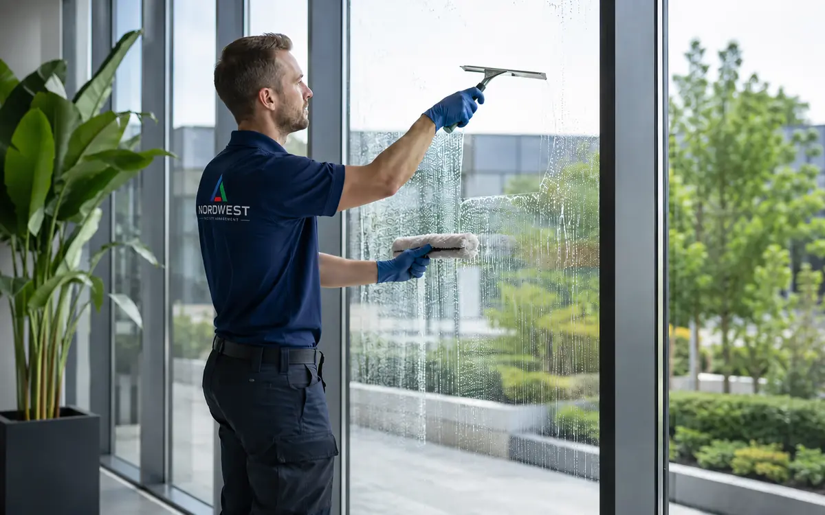 Glasreinigung bei Nordwest Facility Management